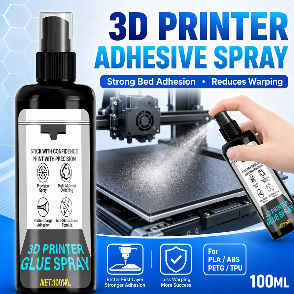 Abs Filament - 100/200ml Güçlü 3D Yazıcı Yapıştırıcı Spreyi