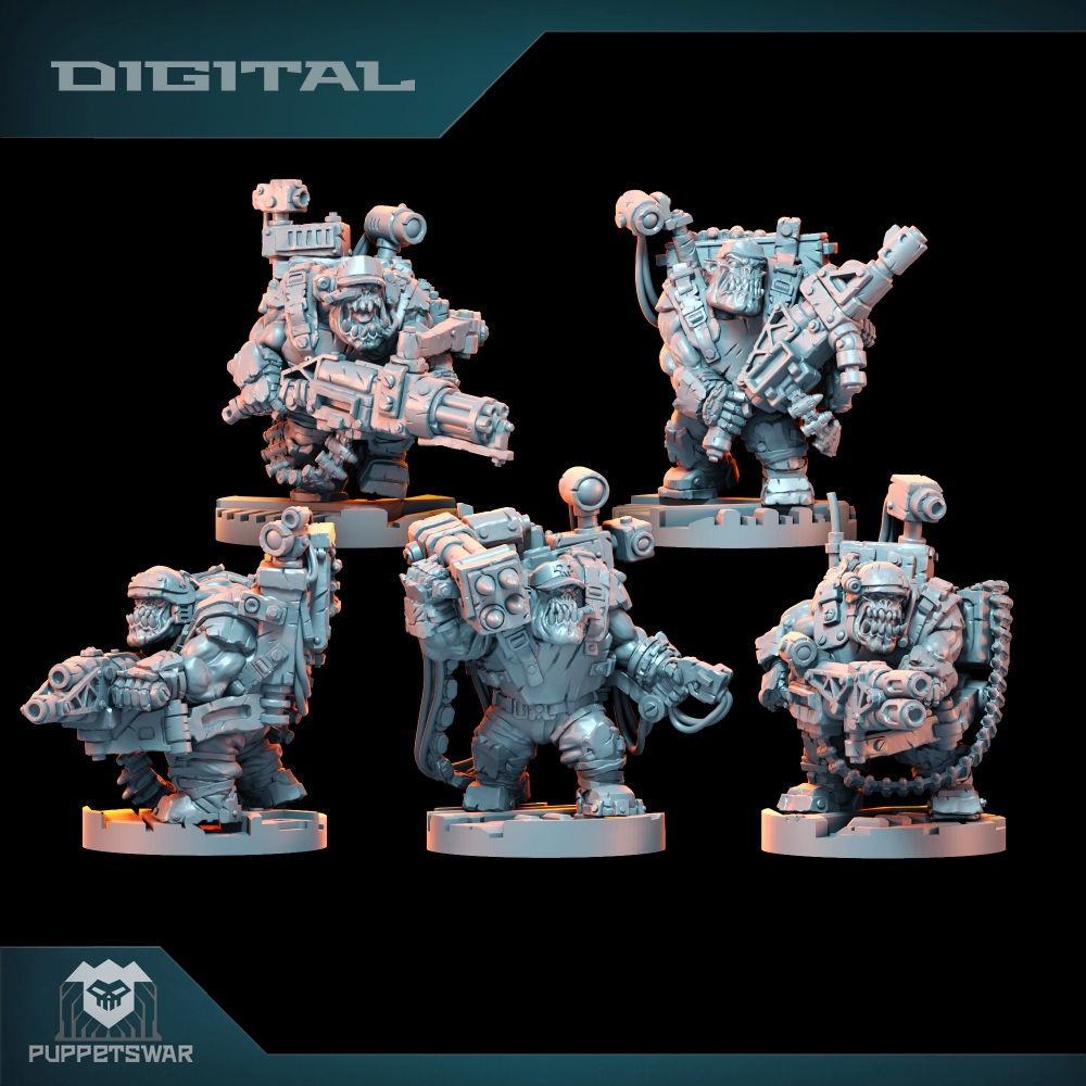 Resin Printer - Orc Ultimate Badasses Squad, Yeşil Deri