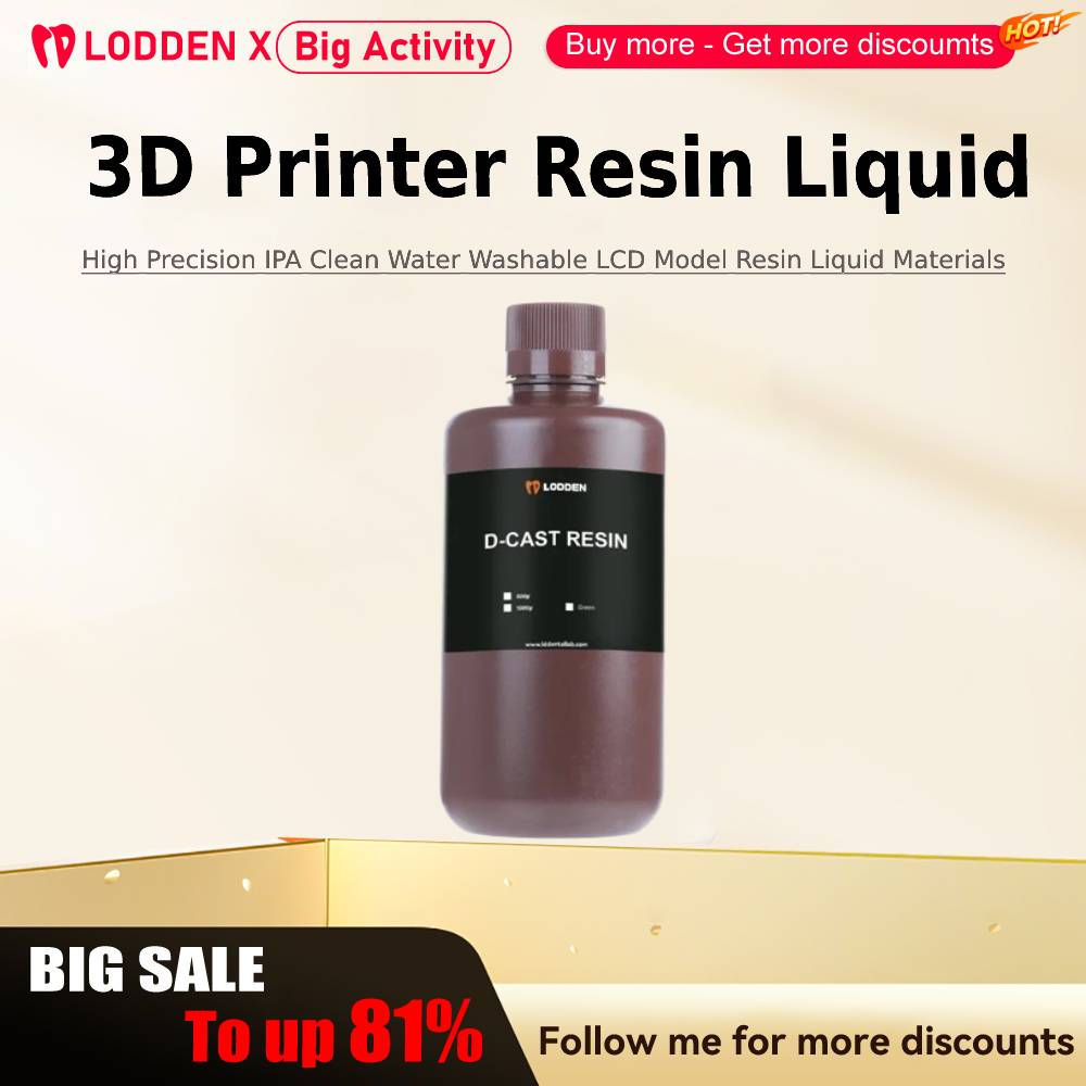 Resin Printer - Lodden 3D Yazıcı Reçine Sıvı 385/405nm