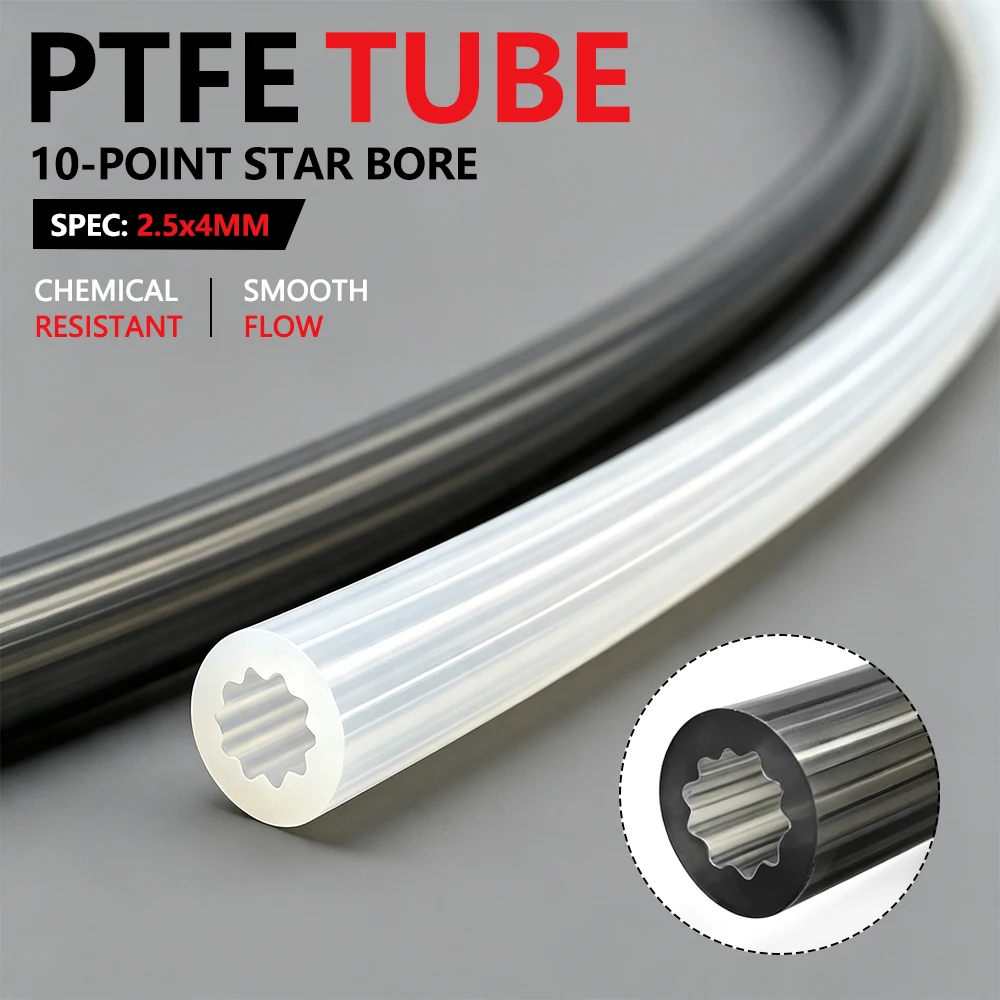 Ptfe Tube - Yüksek Sıcaklığa Dayanıklı PTFE Boru, 4x2,5