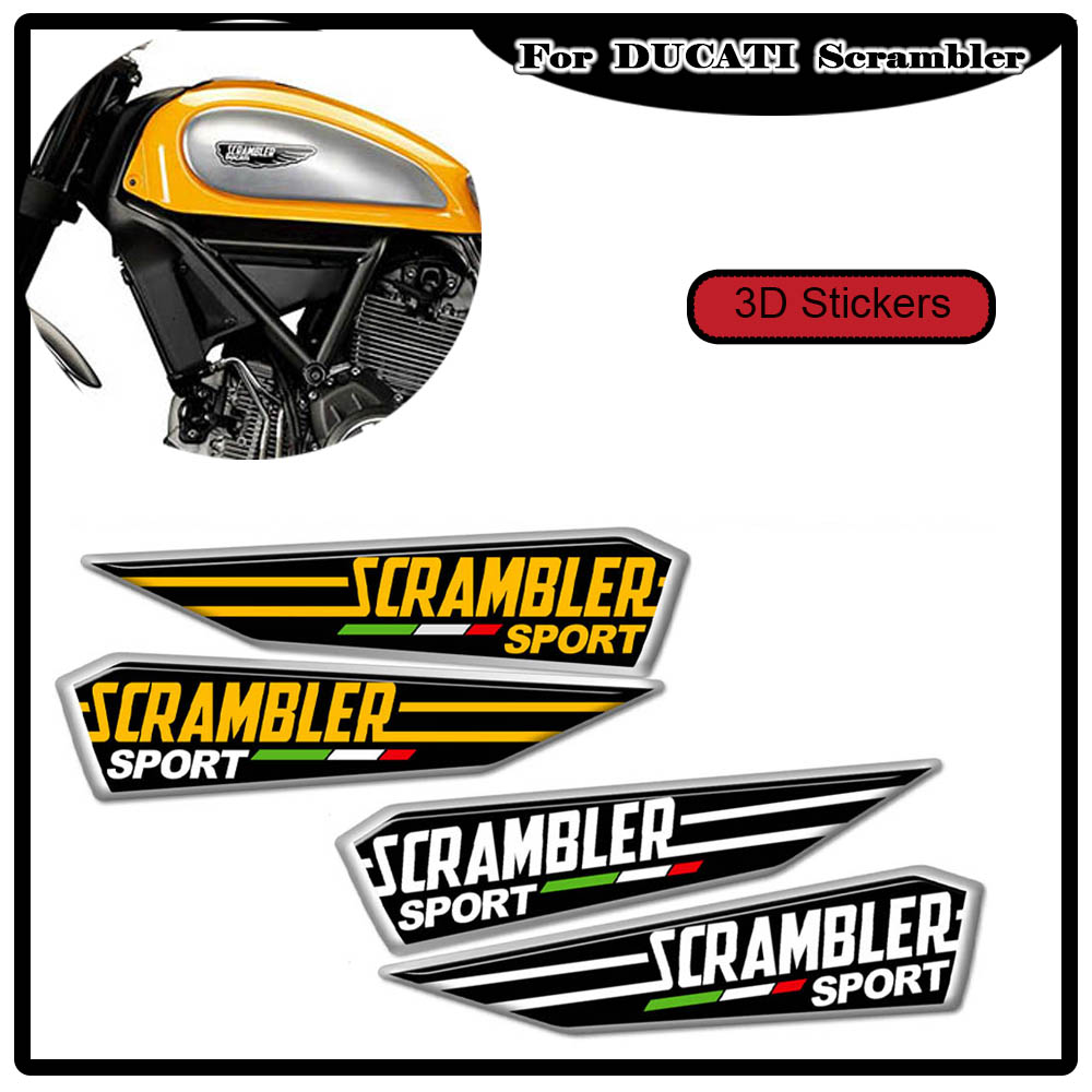 Resin Vat - DUCATI Scrambler için tank pedi çıkartmalar