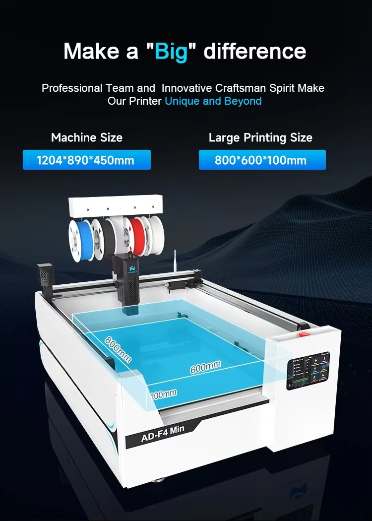 Yükseltilmiş AD-F4 Min Yüksek  - 3D Printer incelemesi ve fiyatı